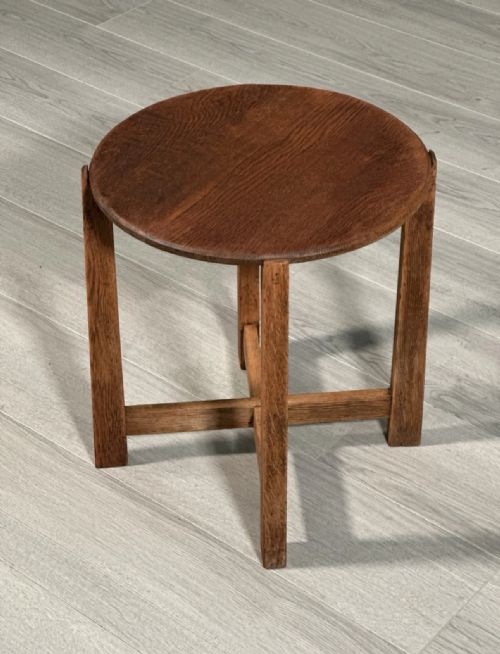 SMALL ANTIQUE HEALS SIDE TABLE C1930 - ADDITIONAL PHOTO 8