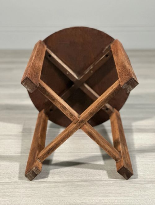 SMALL ANTIQUE HEALS SIDE TABLE C1930 - ADDITIONAL PHOTO 9