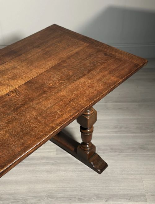 LARGE OAK REFECTORY TABLE C1900 - ADDITIONAL PHOTO 3