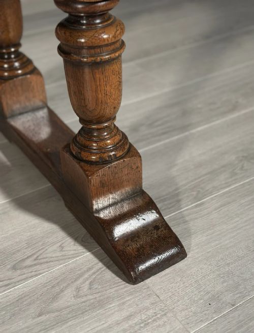 LARGE OAK REFECTORY TABLE C1900 - ADDITIONAL PHOTO 7