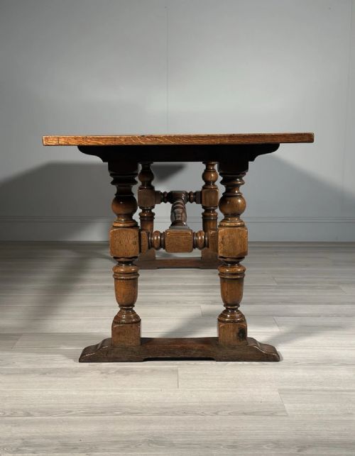 LARGE OAK REFECTORY TABLE C1900 - ADDITIONAL PHOTO 10