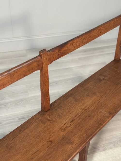 ARTS CRAFTS OAK BENCH C1930 - ADDITIONAL PHOTO 3