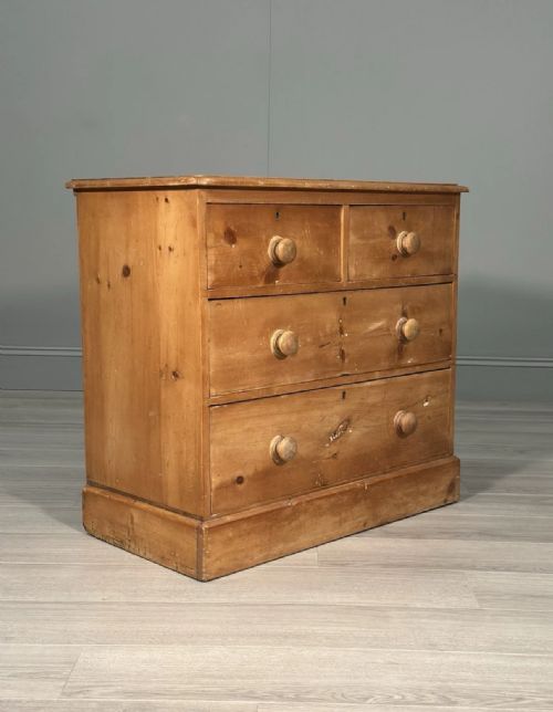 19TH CENTURY PINE CHEST OF DRAWERS - ADDITIONAL PHOTO 9