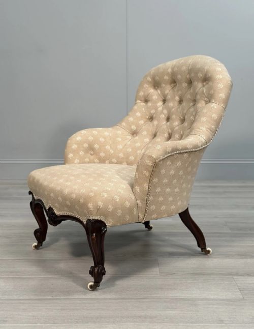 19TH CENTURY ROSEWOOD ARMCHAIR C1880 - ADDITIONAL PHOTO 7