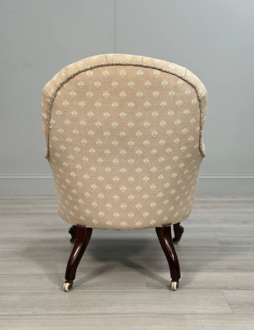 19TH CENTURY ROSEWOOD ARMCHAIR C1880 - ADDITIONAL PHOTO 9