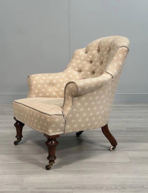 19TH CENTURY ARMCHAIR C1880 - ADDITIONAL PHOTO 1