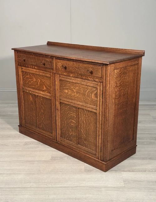 ARTS CRAFTS OAK CUPBOARD C1920 - ADDITIONAL PHOTO 1