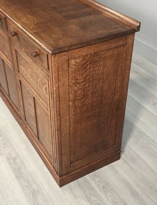 ARTS CRAFTS OAK CUPBOARD C1920 - ADDITIONAL PHOTO 7