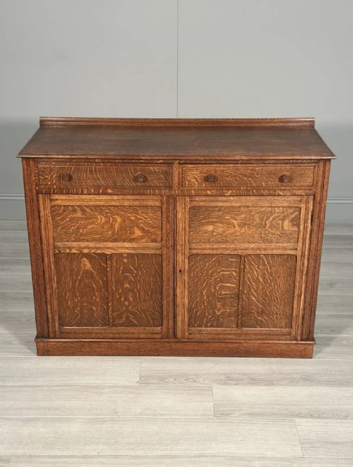 ARTS CRAFTS OAK CUPBOARD C1920 - ADDITIONAL PHOTO 8
