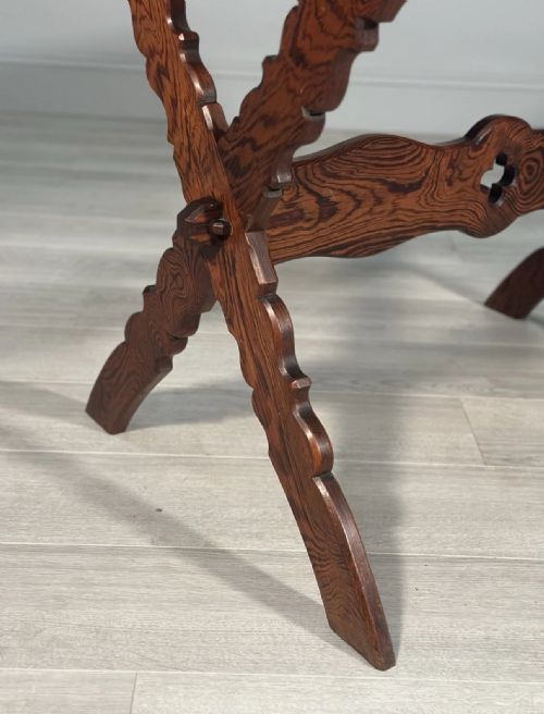 ECCLESIASTICAL PITCH PINE WRITING TABLE C1910 - ADDITIONAL PHOTO 2
