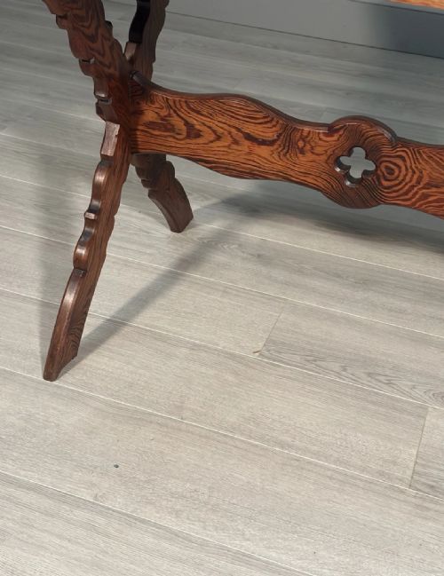 ECCLESIASTICAL PITCH PINE WRITING TABLE C1910 - ADDITIONAL PHOTO 5