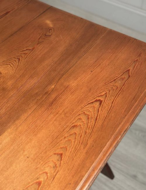 ECCLESIASTICAL PITCH PINE WRITING TABLE C1910 - ADDITIONAL PHOTO 13