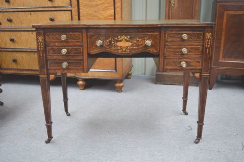 Antique Rosewood Inlaid Desk Writing Table Ladies Desk Computer Desk