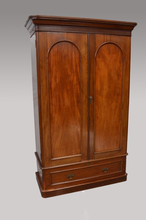 Victorian Mahogany Two Door Wardrobe