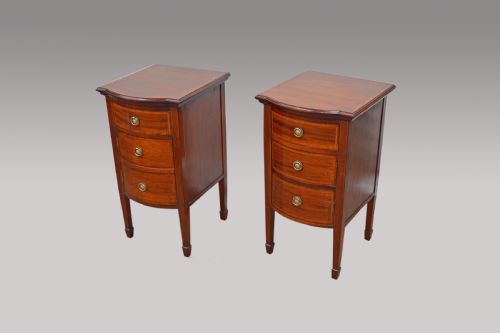 Pair of Antique Mahogany Bedside Cabinets
