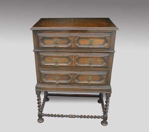 Jacobean Style Oak Chest of Drawers