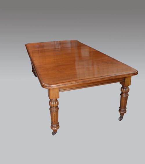 Antique Victorian Two Leaf Extending Dining Table Seats 10