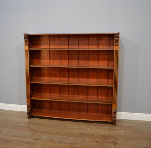 Victororian Mahogany Open Bookcase