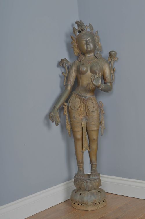 Large Brass Hindu Garden Statue
