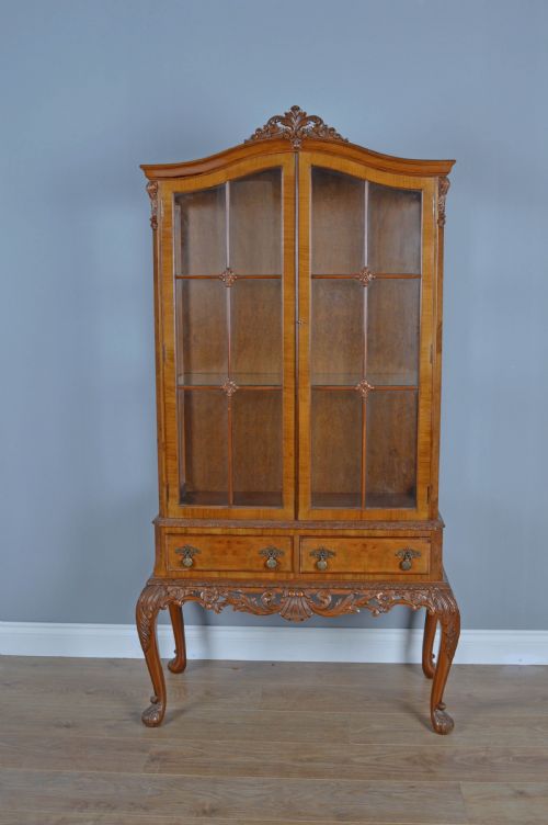Walnut Queen Anne Style Cabinet