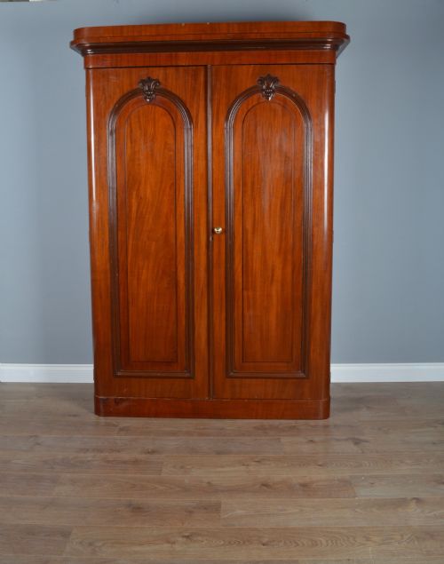 Victorian Mahogany Two Door Wardrobe