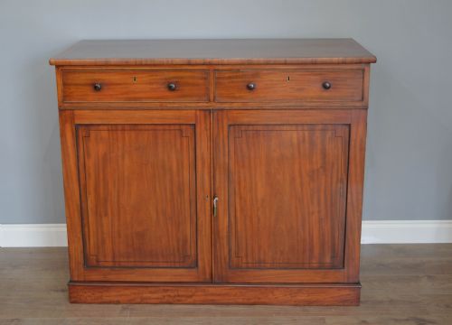 Victorian Mahogany Linen Press Cupboard