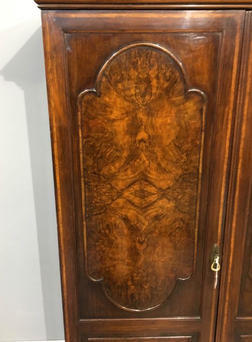 fig 2. Antique walnut triple wardrobe Waring and Gillows