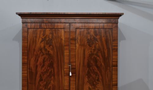 fig 2. Georgian mahogany linen press