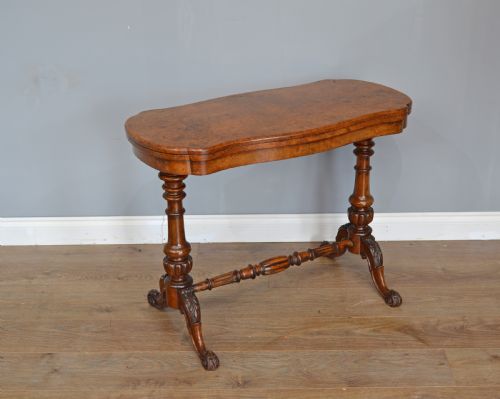 Victorian Walnut Card Table