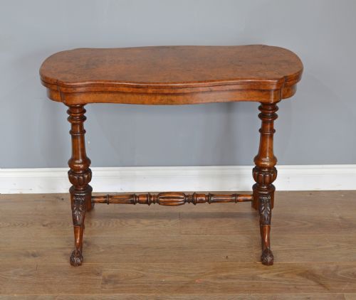 fig 1. Victorian walnut card table