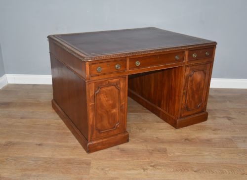 fig 1. Victorian mahogany partners desk