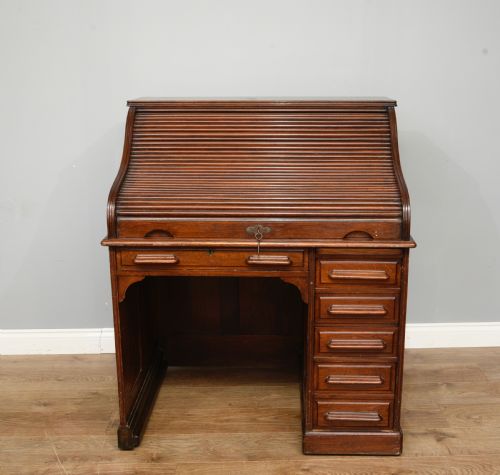 Antique Mahogany Roll Top Desk