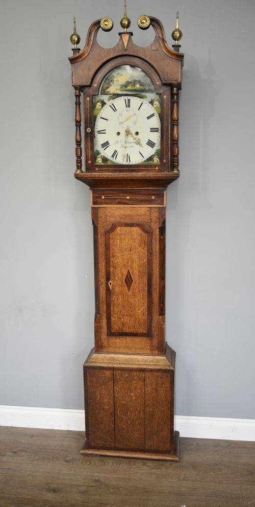 Antique Grandfather Clock by William Chapman Lincoln