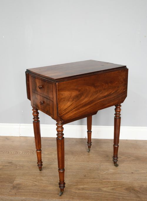Mid 19th Century Mahogany Work Table by H Pinchon