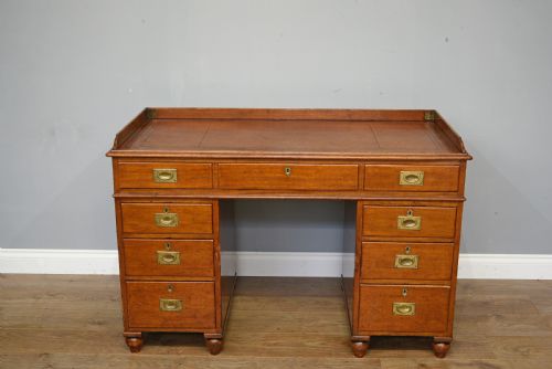 Antique Mahogany Campaign Desk