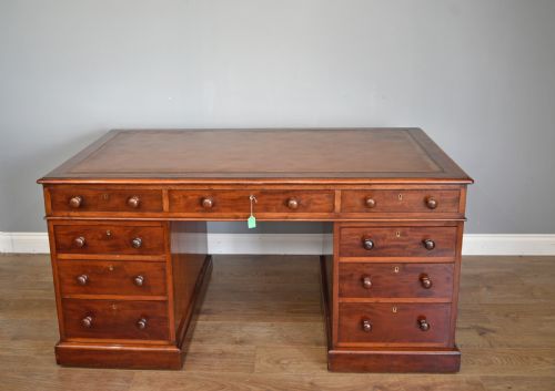 Victorian Maple & Co  Mahogany Partners Desk