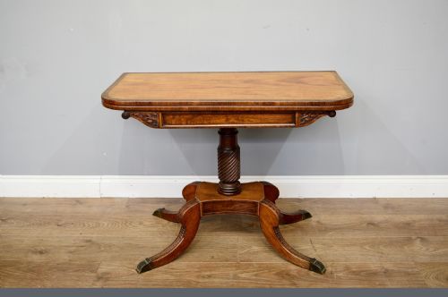 Antique Regency Mahogany Tea Table