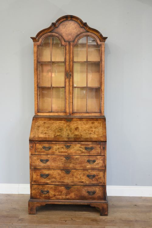 Walnut Bureau Bookcase