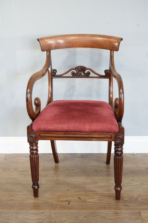 fig 1. set of eight Regency mahogany dining chairs