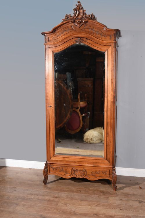 French Walnut Rococo Style Amoire