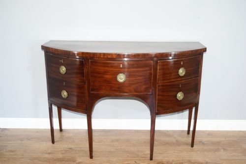 Georgian Mahogany Bow Front Sideboard