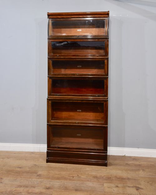 Six Stack Mahogany Globe Wernicke Bookcase