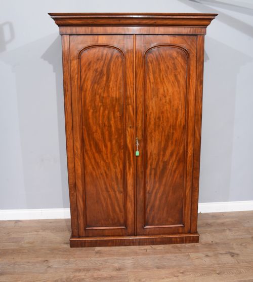 Victorian Mahogany Double Wardrobe