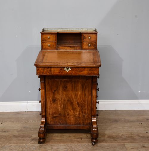 Victorian Walnut Davenport Desk