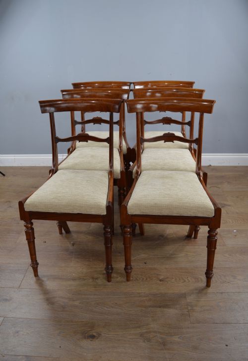 Set of 6 Regency Rosewood Dining Chairs