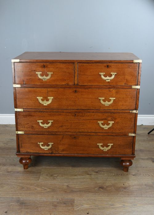 19th Century Campaign Military Chest of Drawers