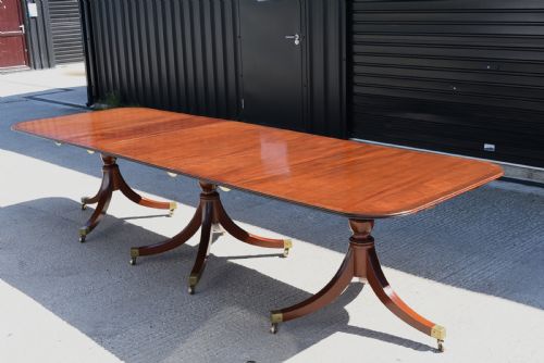 fig 1. Regency style three pillar dining table seats 14
