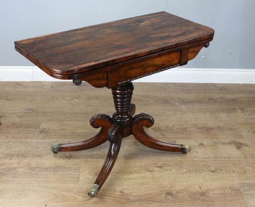 Regency Rosewood Card Table