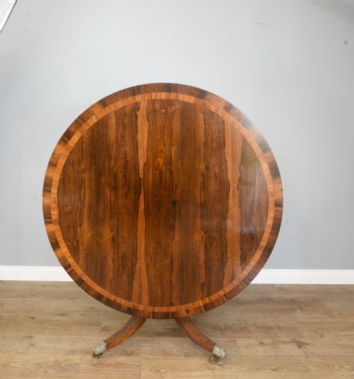 fig 1. Regency rosewood circular dining table