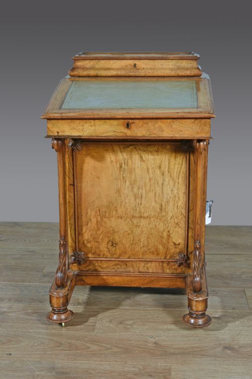 fig 1. Fine Quality early Victorian walnut Davenport